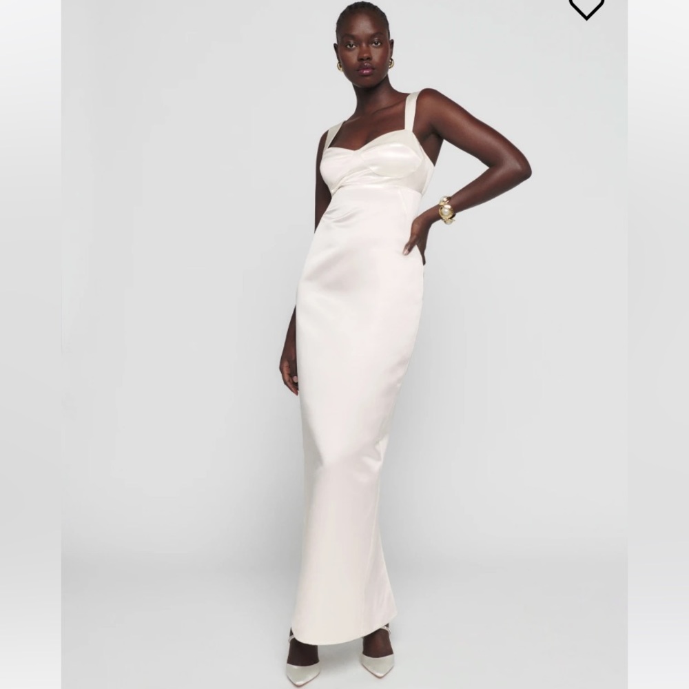 Reformation Willy Dress Cream Size 8 NWT